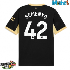 Manchester City Antoine Semenyo #42 Vieraspaita 2026-27 Lyhythihainen